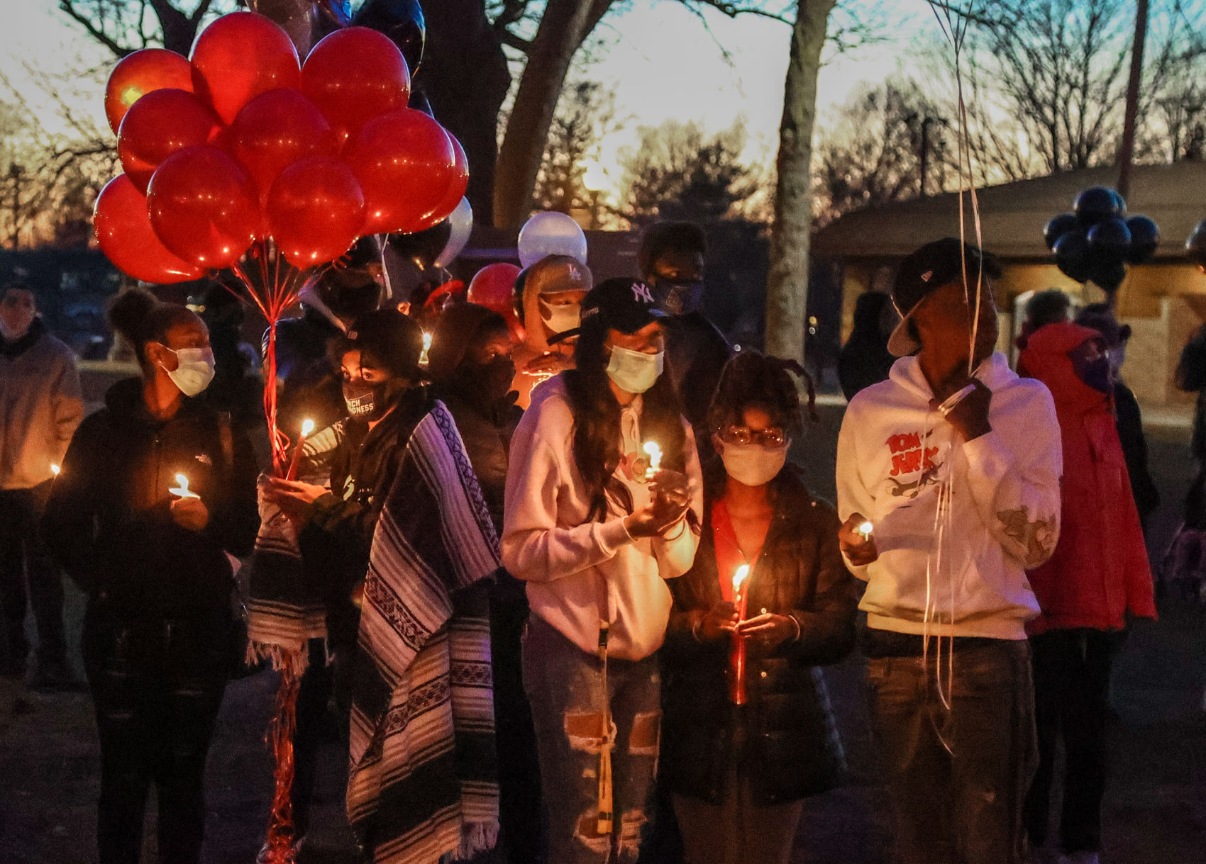Balloon release honoring former Griffith basketball player Tyree Riley